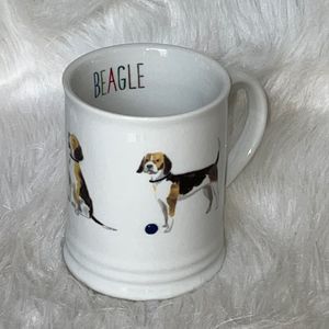 BRAGLE DOG white ceramic mug Fringe Pet Shop NEW